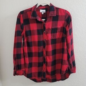 Sonoma plaid button down shirt size PS